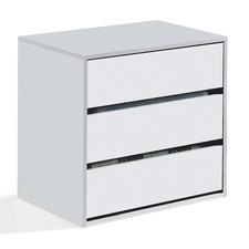 ARC White 3 Drawer Chest