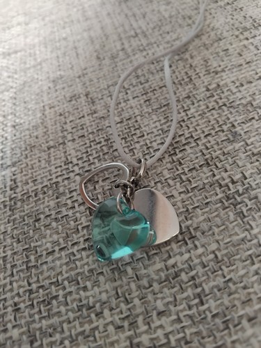 Lalique cord heart pendant - heart,