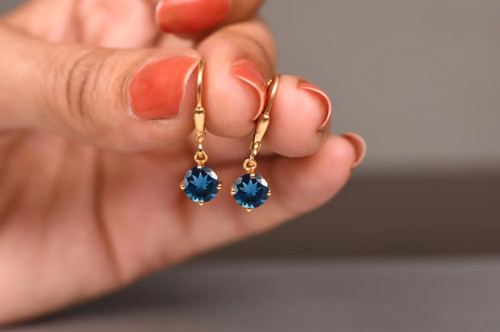 London blue topaz round - blue,