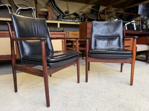 Pair danish rosewood - pair,