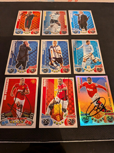 Signed topps match attax - topps,
