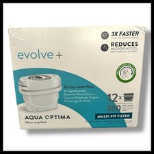 Aqua Optima Water Filter Cartridge 5 Stage Filtration Evolve+ 12 Pack, 12 Months