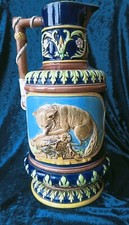 George Jones ewer 'Wolf lives with the lamb' Jug c1890