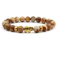 Natural Elephant Charm Bead Bracelet Auspicious Symbol Of Good Luck and Wisdom