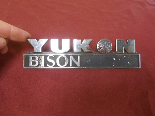 Vintage yukon bison emblem car - vintage,