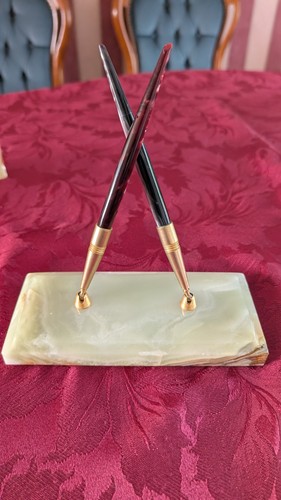 Vintage onyx desk pen - vintage,