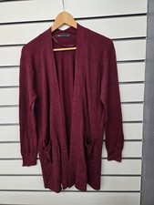 M&S LADIES BURGUNDY FINE KNIT