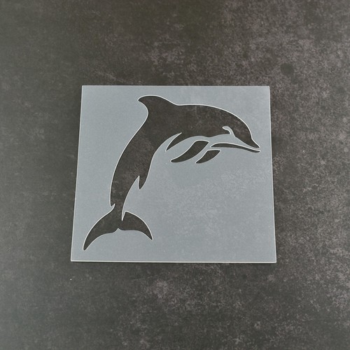 Dolphin stencil reusable - dolphin,