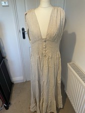 ASOS Cream Maxi with Button Detail. Uk Size 12.