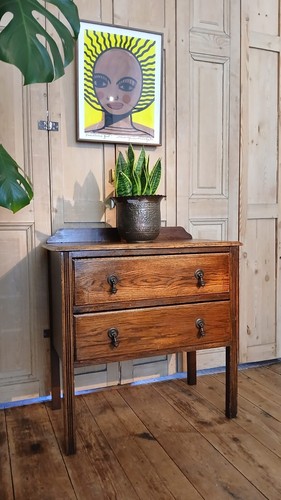 Art deco oak chest - deco, two