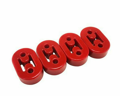 4pcs red exhaust rubber - red,