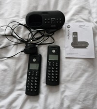 Twin Motorola E212 Cordless Digital Telephone Handset