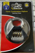 Sterling High Security 4-Dial Combination Lock Padlock - 70mm