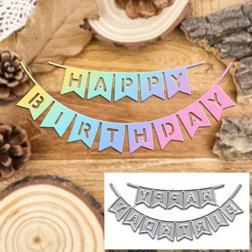 Happy birthday flags bunting - birthday,