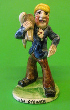 Vintage Will Young Pottery Widecombe Fair Figure JAN STEWER (Damaged)