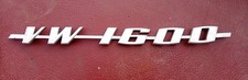 VW 1600 Rear Badge/script Type