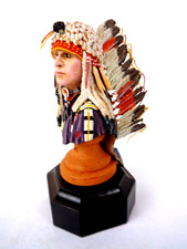 Poste Militaire Blood Warrior Indian Bust 1/10 Scale Resin Kit Figure Painted
