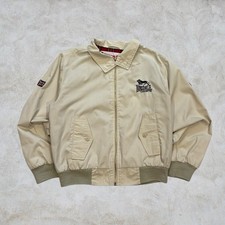 Vintage 90s Lonsdale Harrington England Plaid Bomber Jacket Beige Men’s Small