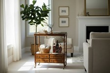 Antique style mahogany serving - style,