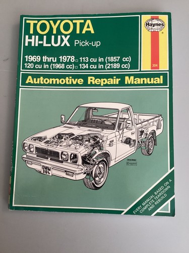 Haynes toyota lux - hi-lux, pick-up
