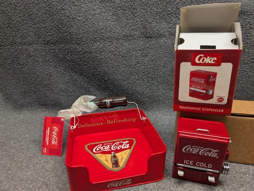 Coca cola napkin holder - napkin, tray