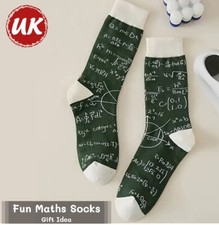 Novelty Maths Science Socks Sock Teacher Gift Idea Men Boy One Size Unisex Women