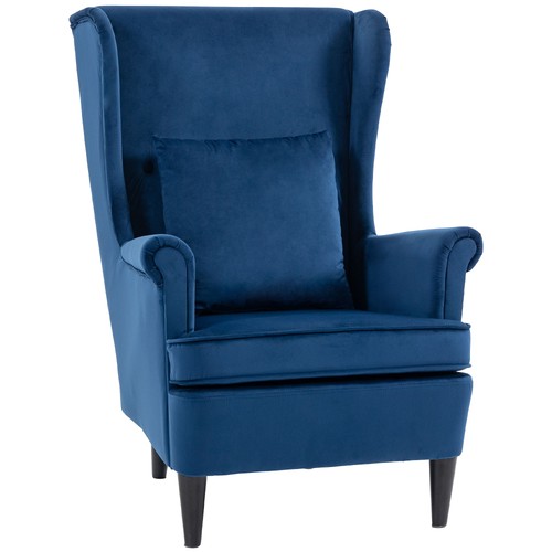 Homcom wingback chair modern - chair,,