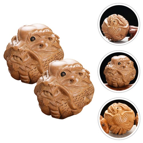 2pcs wooden balls - wooden,