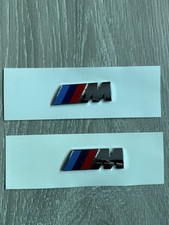 2x BMW M Sport Emblem Chrome