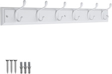 White Wooden Wall-Mounted Coat