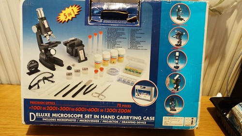 Deluxe piece microscope set - piece,