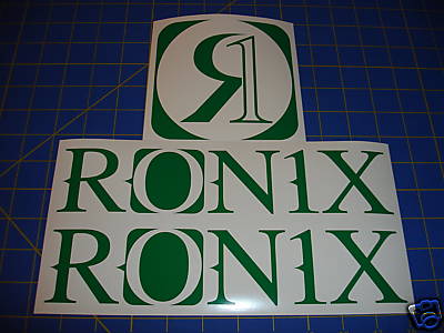 Ronix green logo sticker - ronix, decal