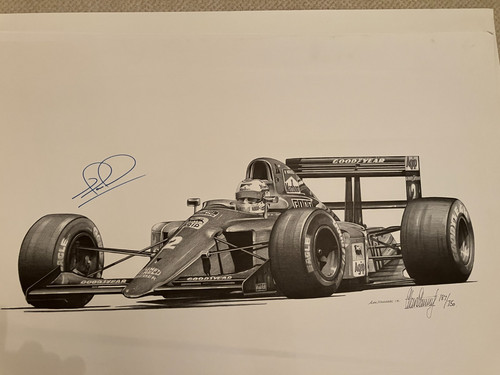 Hand signed nigel - signed, mansell
