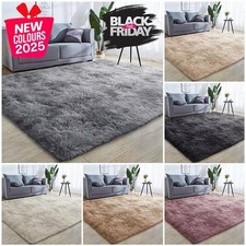 Fluffy Rugs Anti-Slip Large Shaggy Rug Super Soft Mat Living Room Bedroom Carpet