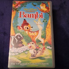 Walt Disney Classics — Bambi (VHS Tape 1994) Vintage Collectible Original