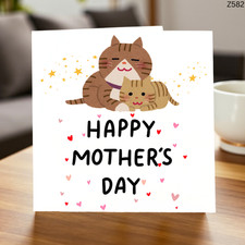 Happy Mother's Day Cat Card -