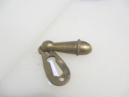 Victorian brass keyhole cover - victorian,