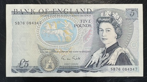Old five pound - pound, note