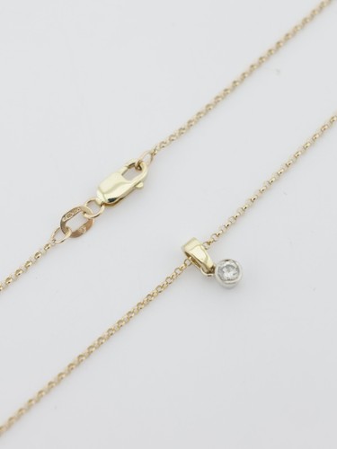 Diamond pendant gold necklace - diamond,