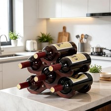Solid Wood 6‑Bottle Wine
