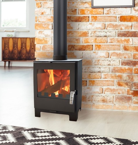 Wood burning stove - burning,