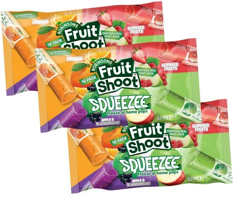Fruit shoot squeeze ice pops - fruit,