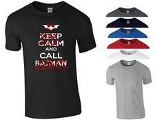 Joker T Shirt Keep Calm Stay Crazy Funny Joke Comics Superhero Xmas Men Tee Top