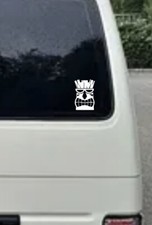 2 x Tiki Face Vinyl Decal