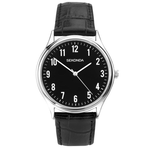Sekonda black dial mens watch - sekonda,