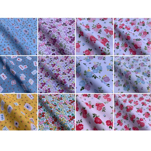 Floral flower rose poly - rose, cotton