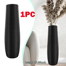 Black Tall Floor Vase