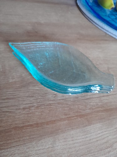 Small vintage glass - glass, leaf
