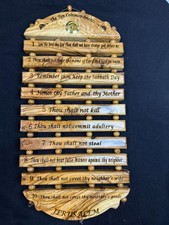 Olive Wood Ten Commandments