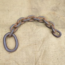 Vintage old rusty loop - vintage, end